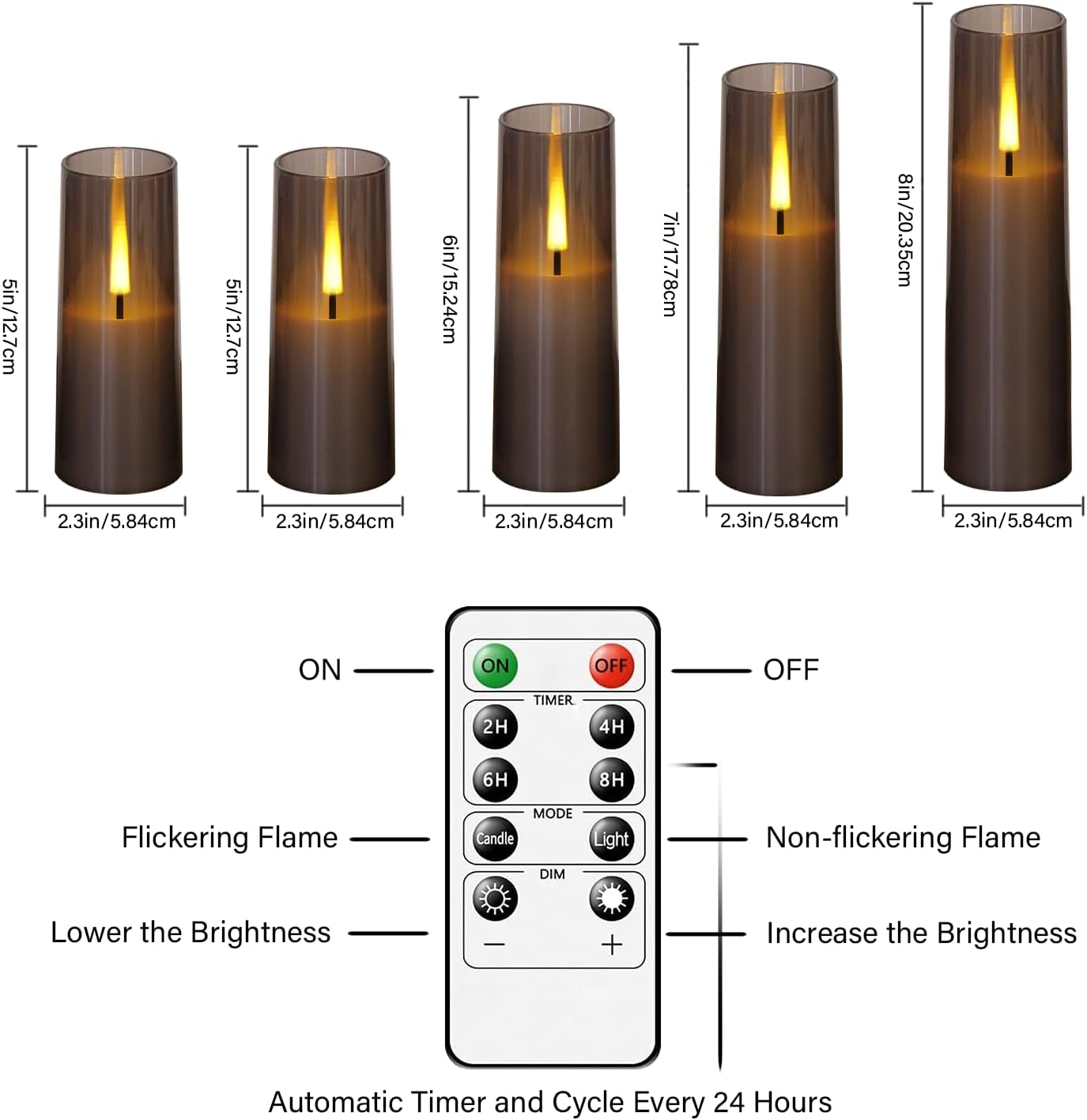 Flameless LED Candle Set