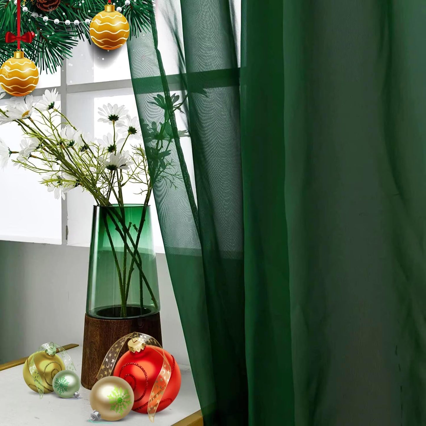 Sheer Voile Curtain Panels