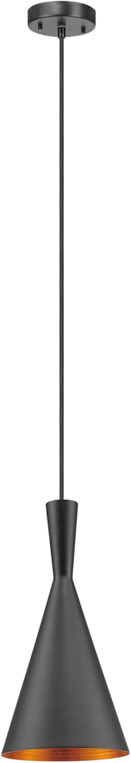 Black Hourglass Pendant Light