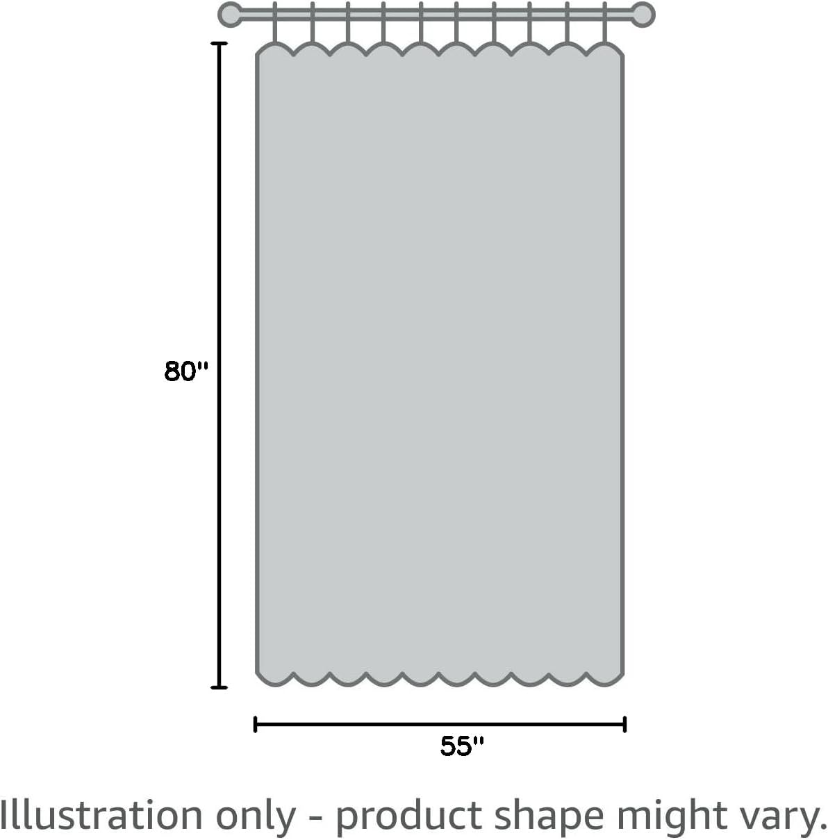 Greyish White Darkening Curtains