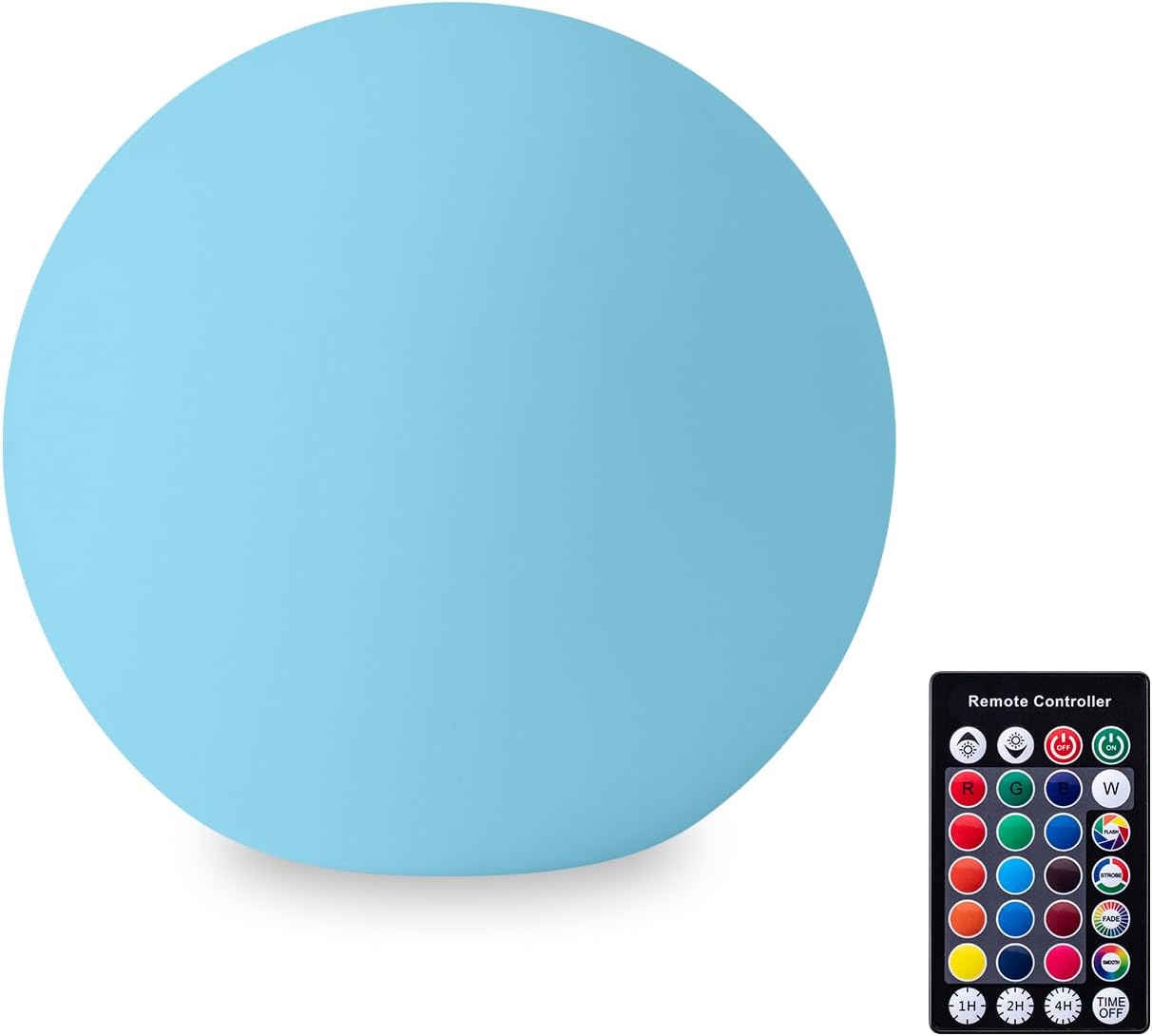 Kids Dimmable Night Light, 16 RGB Color-Changing Globe