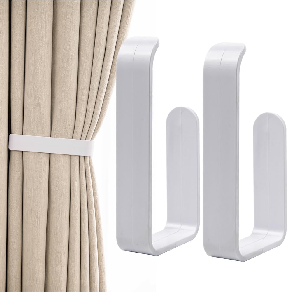 Black Self-Adhesive Curtain Holdbacks