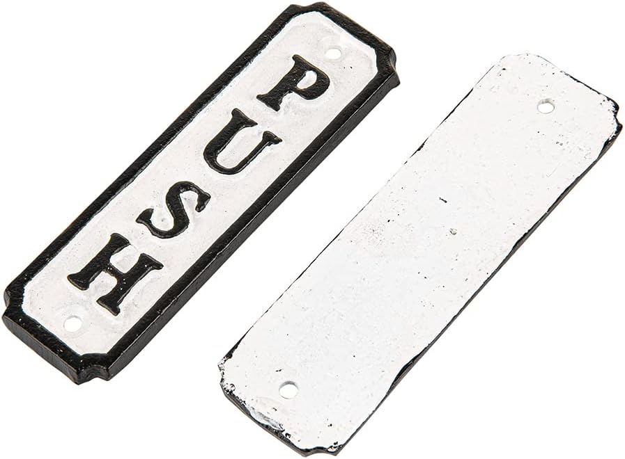 Cast Iron Push Pull Door Signs