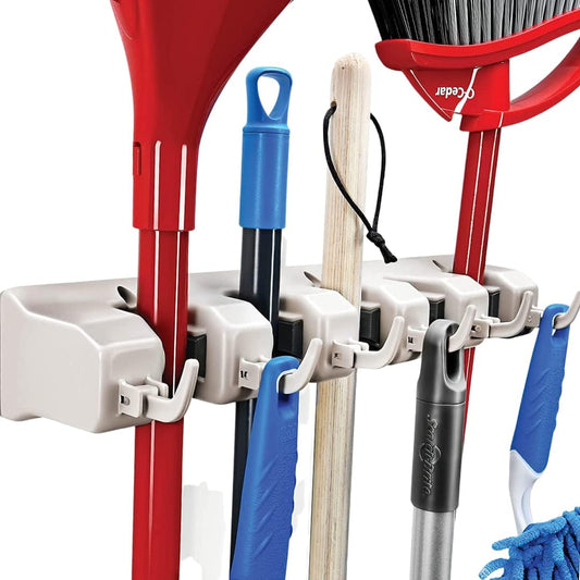 Mop and Broom Holder Wall Mount