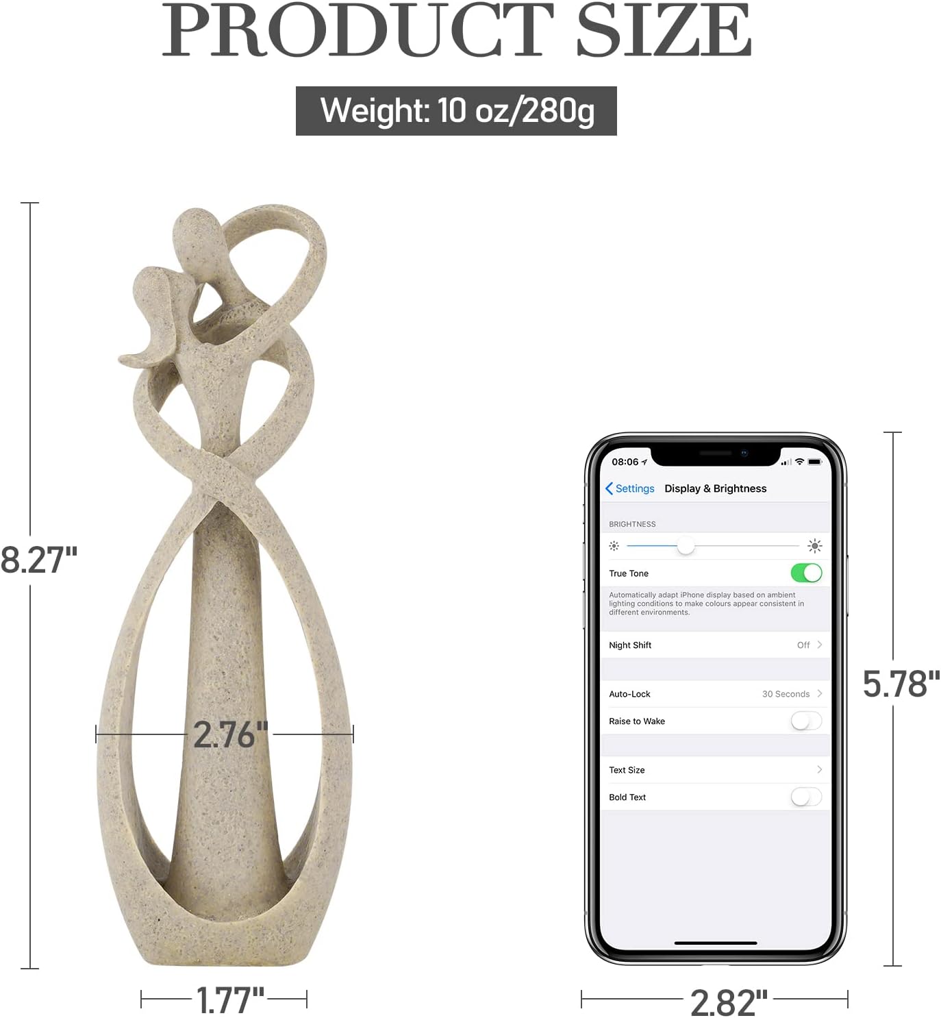 Kissing Lovers Statue Abstract Sculpture