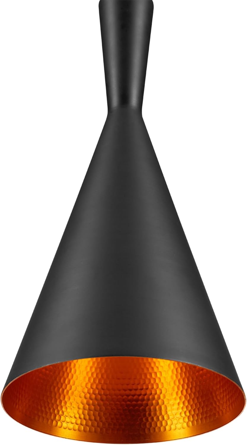 Black Hourglass Pendant Light
