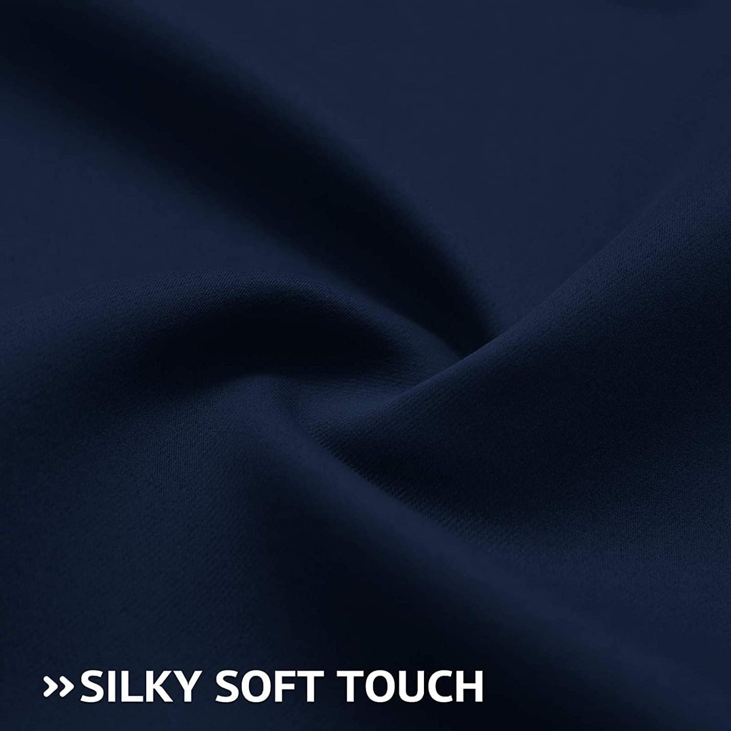 Navy Blue Thermal Blackout Curtains (Set of 2)