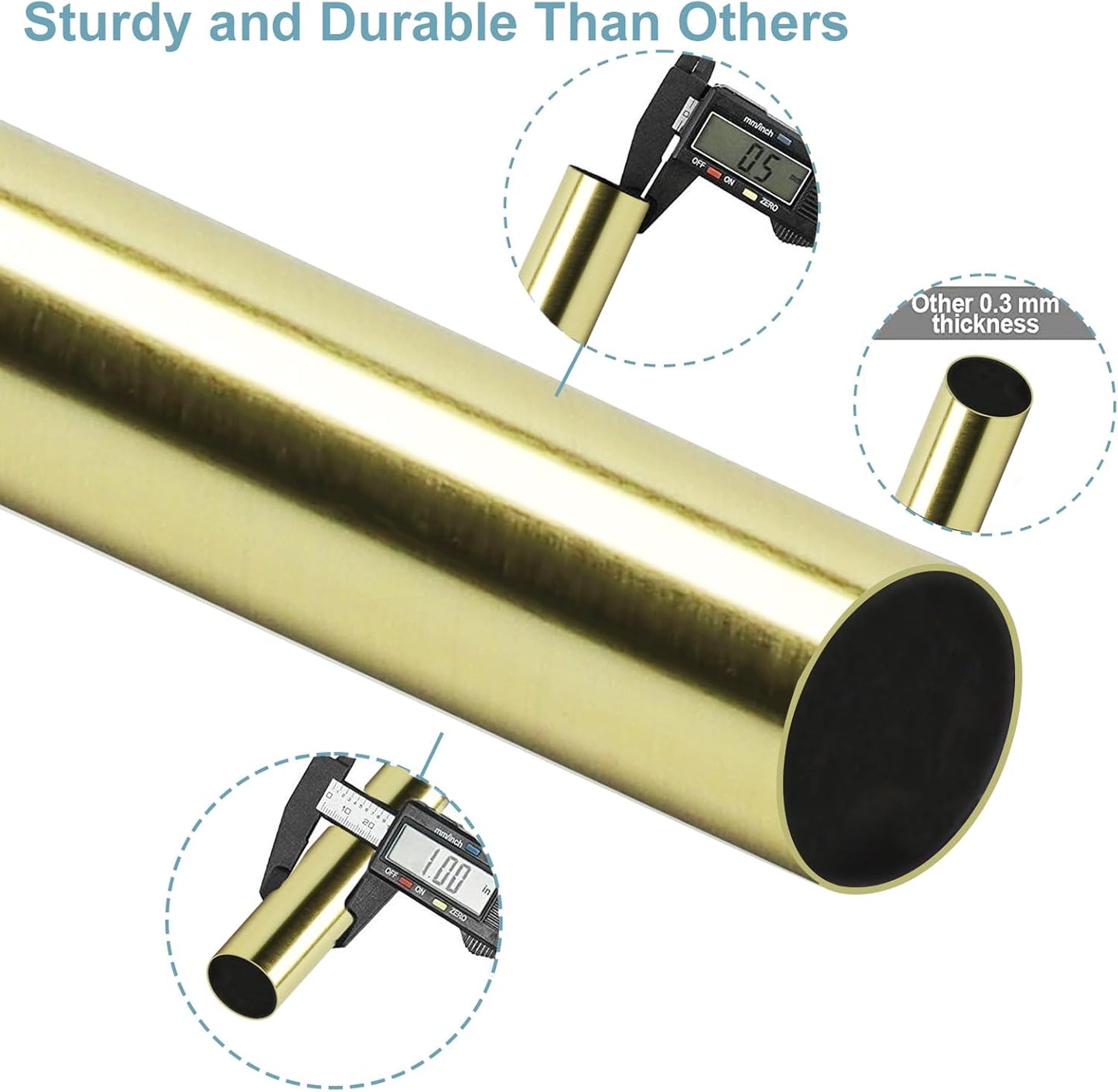 Adjustable Gold Curtain Rod