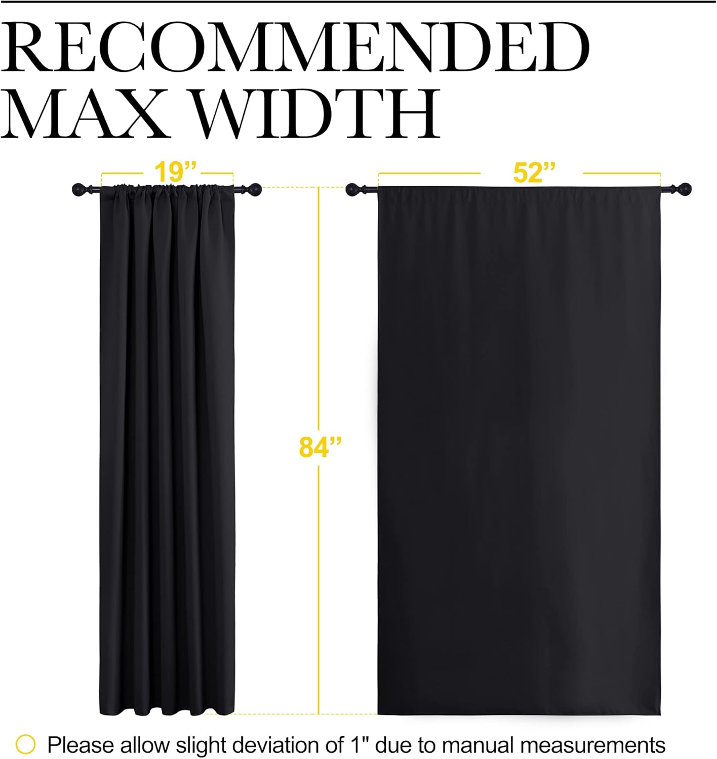 Halloween Black Out Window Curtains