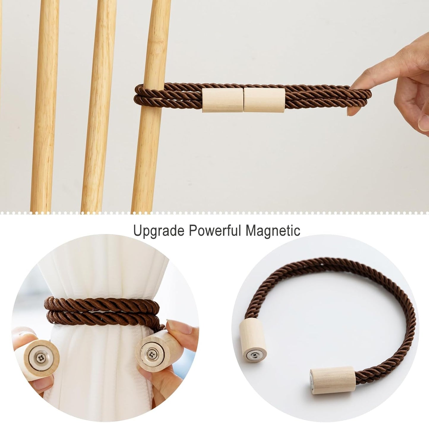 Magnetic Boho Curtain Tiebacks