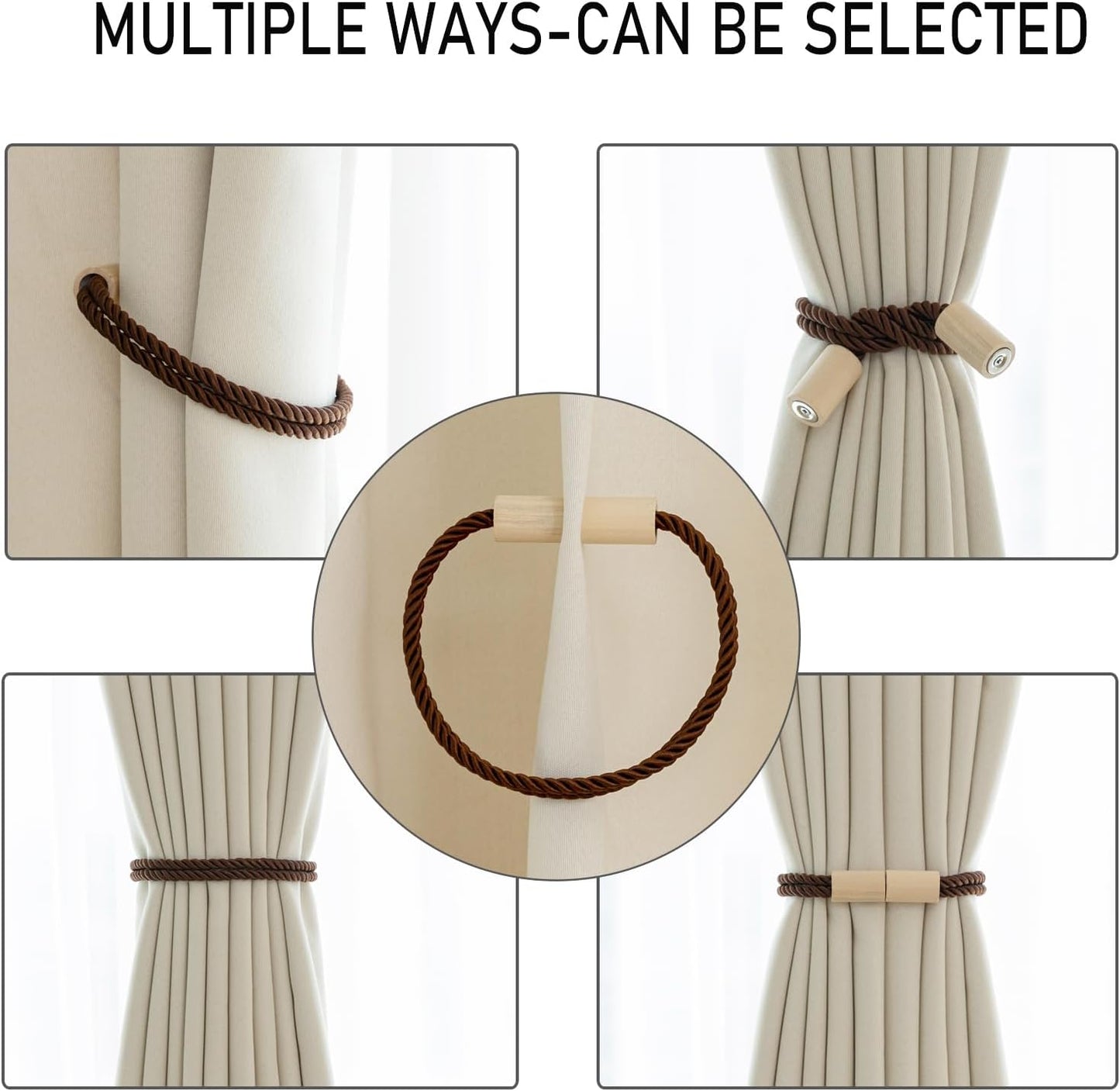 Magnetic Boho Curtain Tiebacks