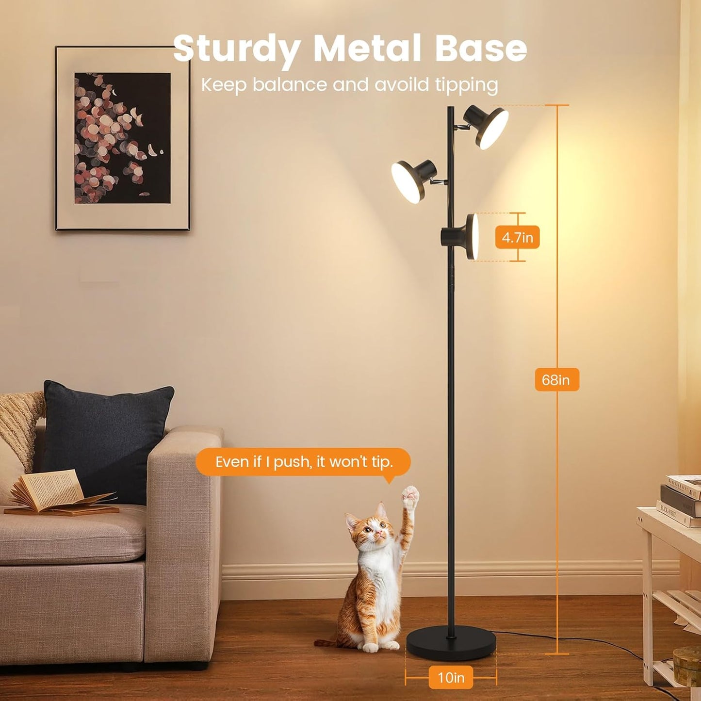 Modern Dimmable LED Floor Lamp