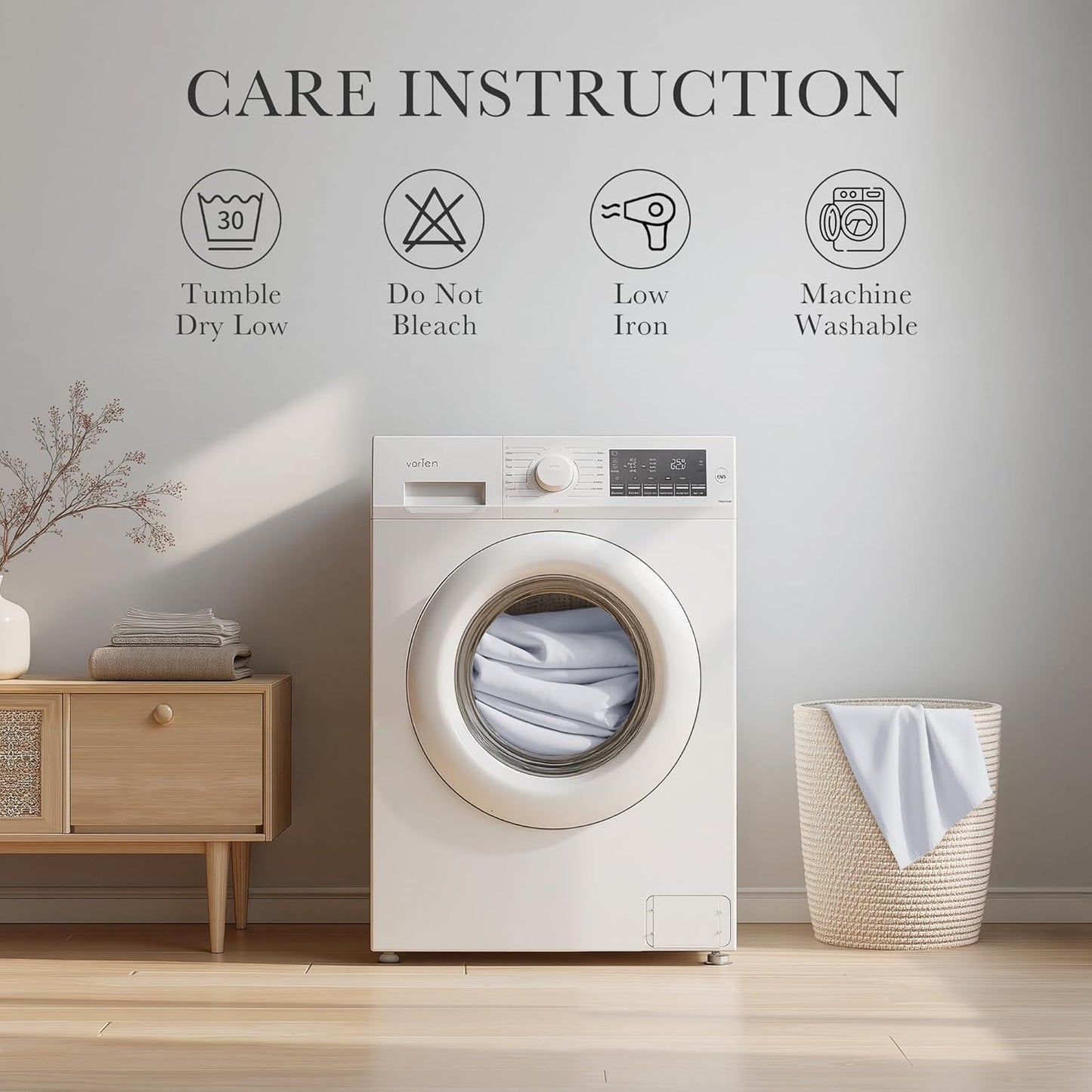 Greyish White Darkening Curtains