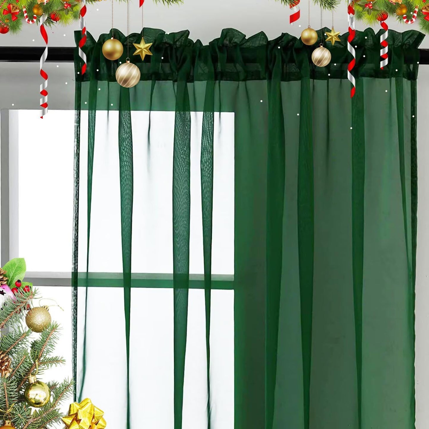 Sheer Voile Curtain Panels