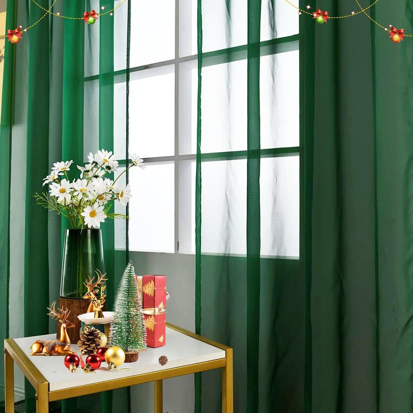 Sheer Voile Curtain Panels