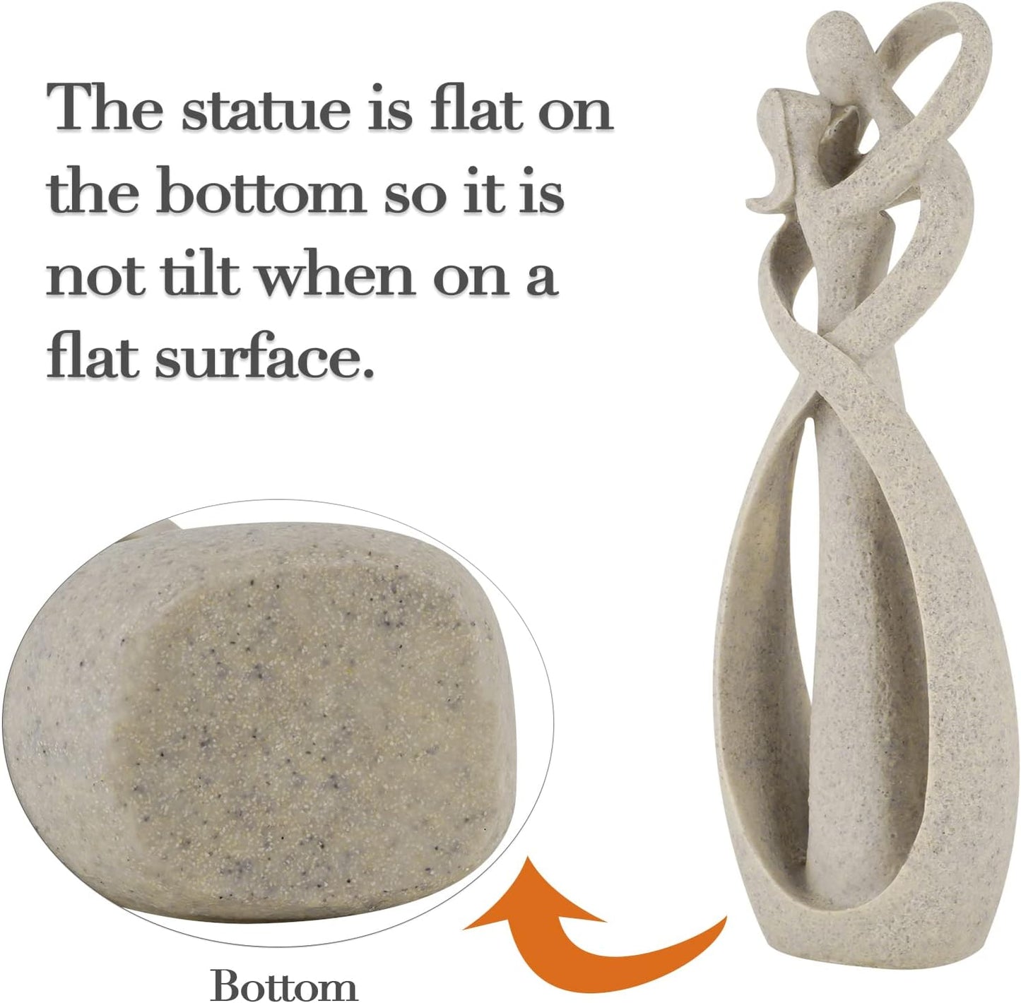 Kissing Lovers Statue Abstract Sculpture