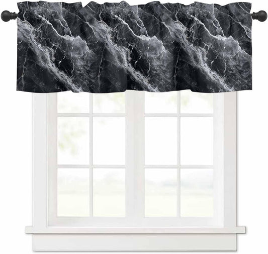 Black Marble Window Valance