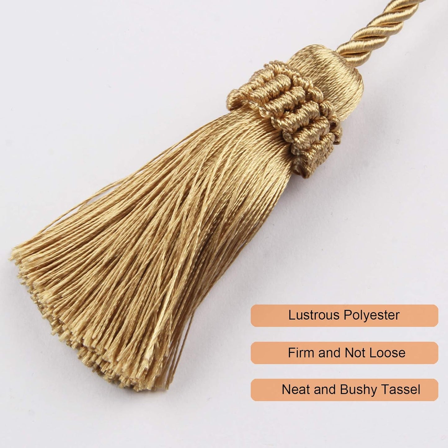 Gold Tassel Curtain Tiebacks