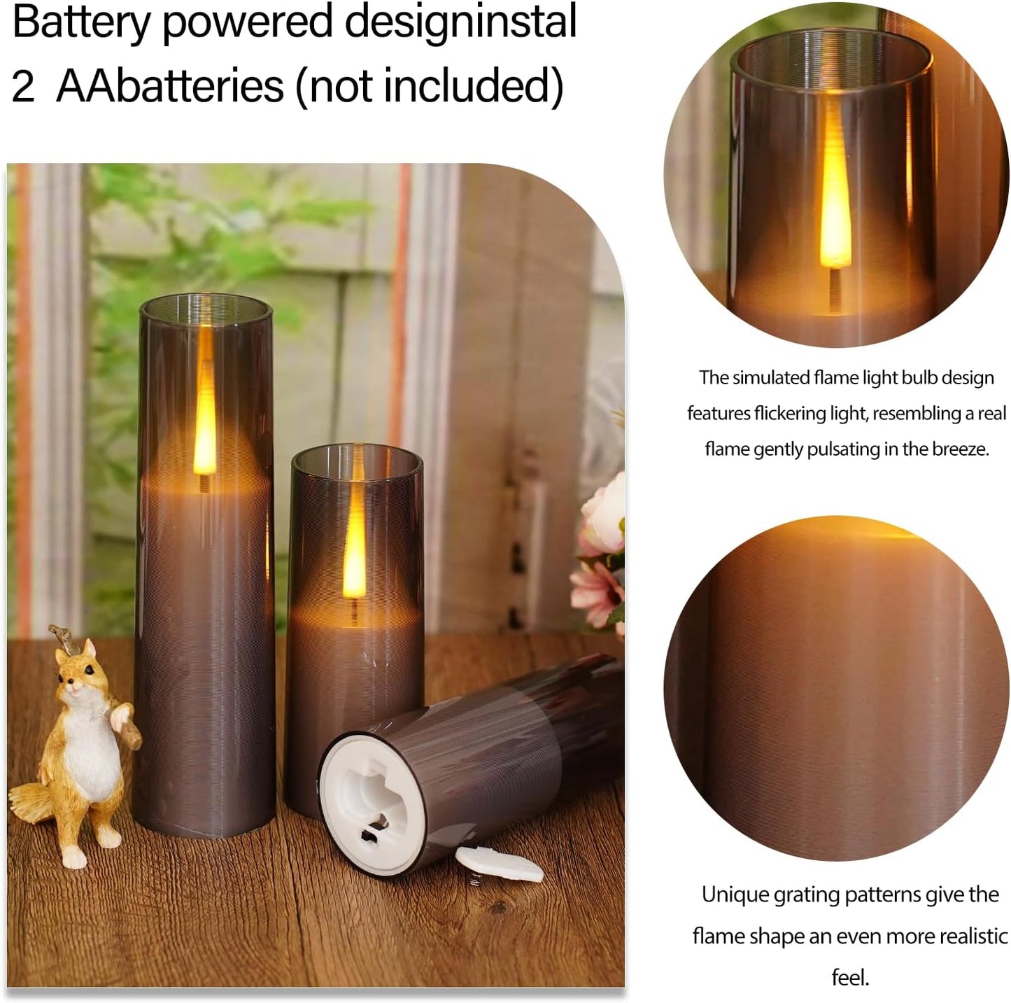 Flameless LED Candle Set