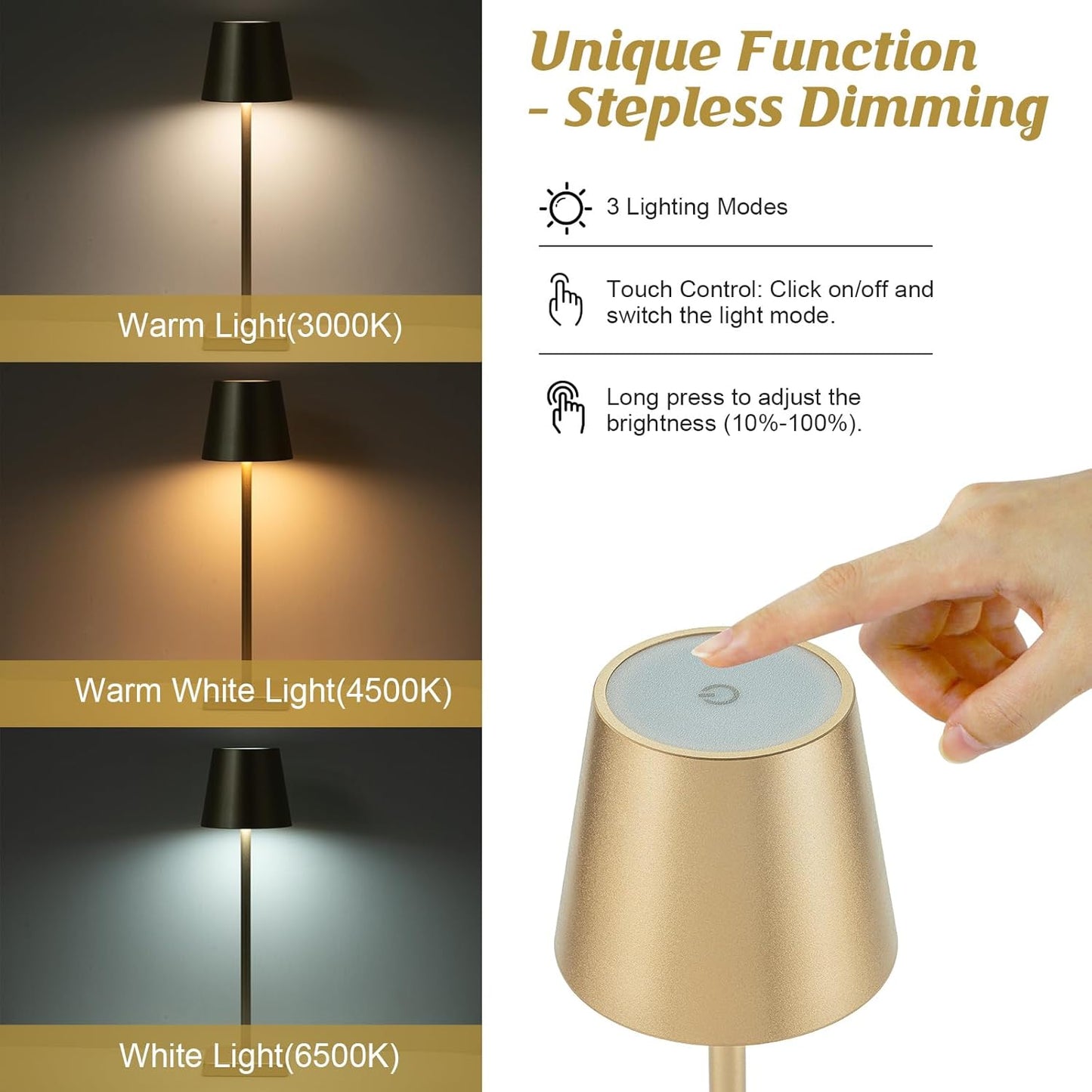 2 Rechargeable Table Lamp