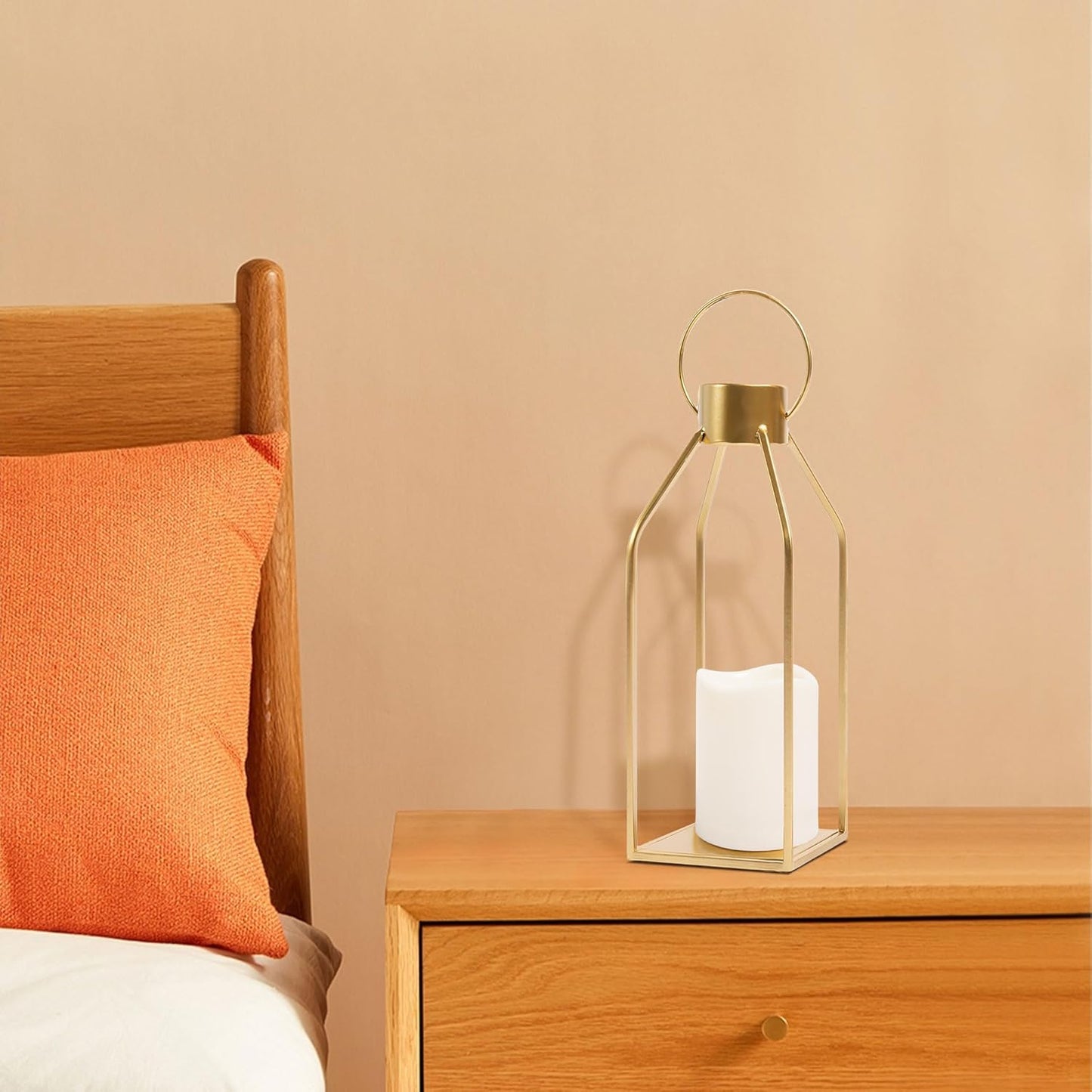 Gold Metal Candle Lanterns