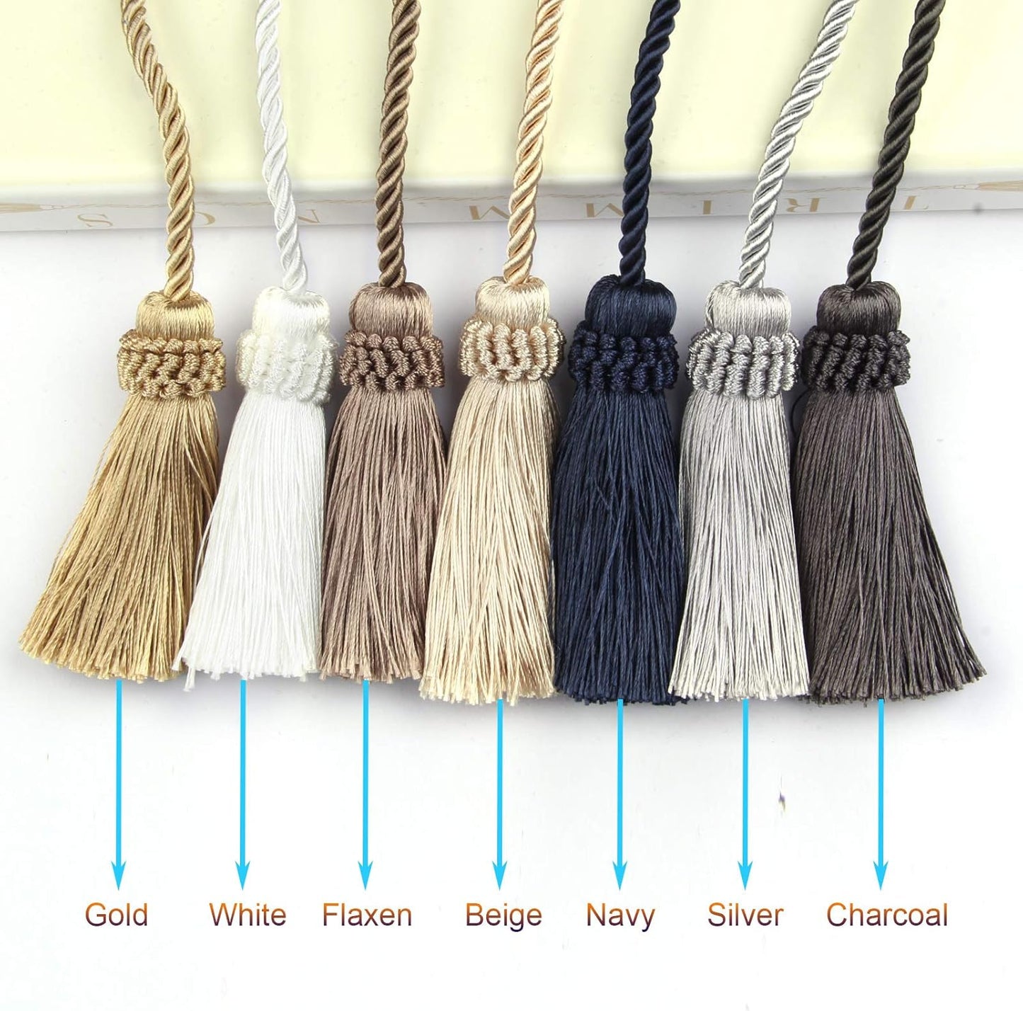 Gold Tassel Curtain Tiebacks