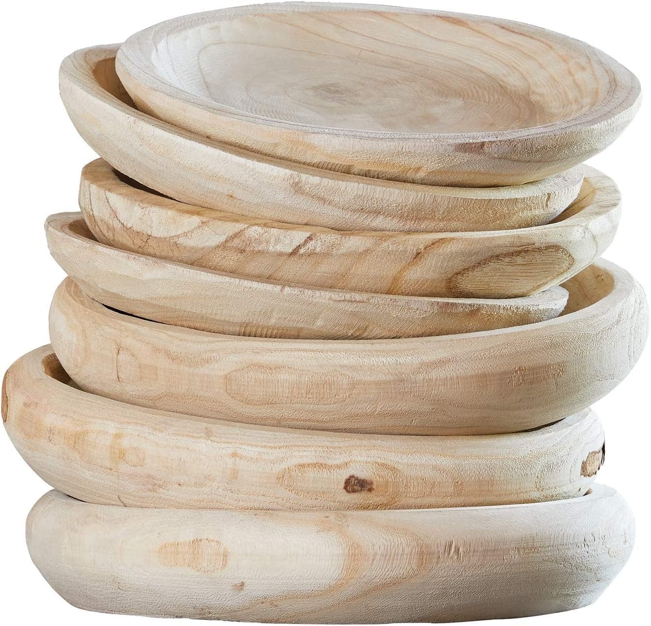 Modern Organic Wooden Decorative Bowl