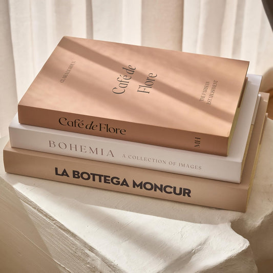 3 Decorative Books Neutral Decor