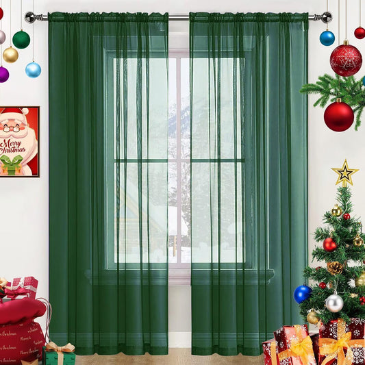 Sheer Voile Curtain Panels