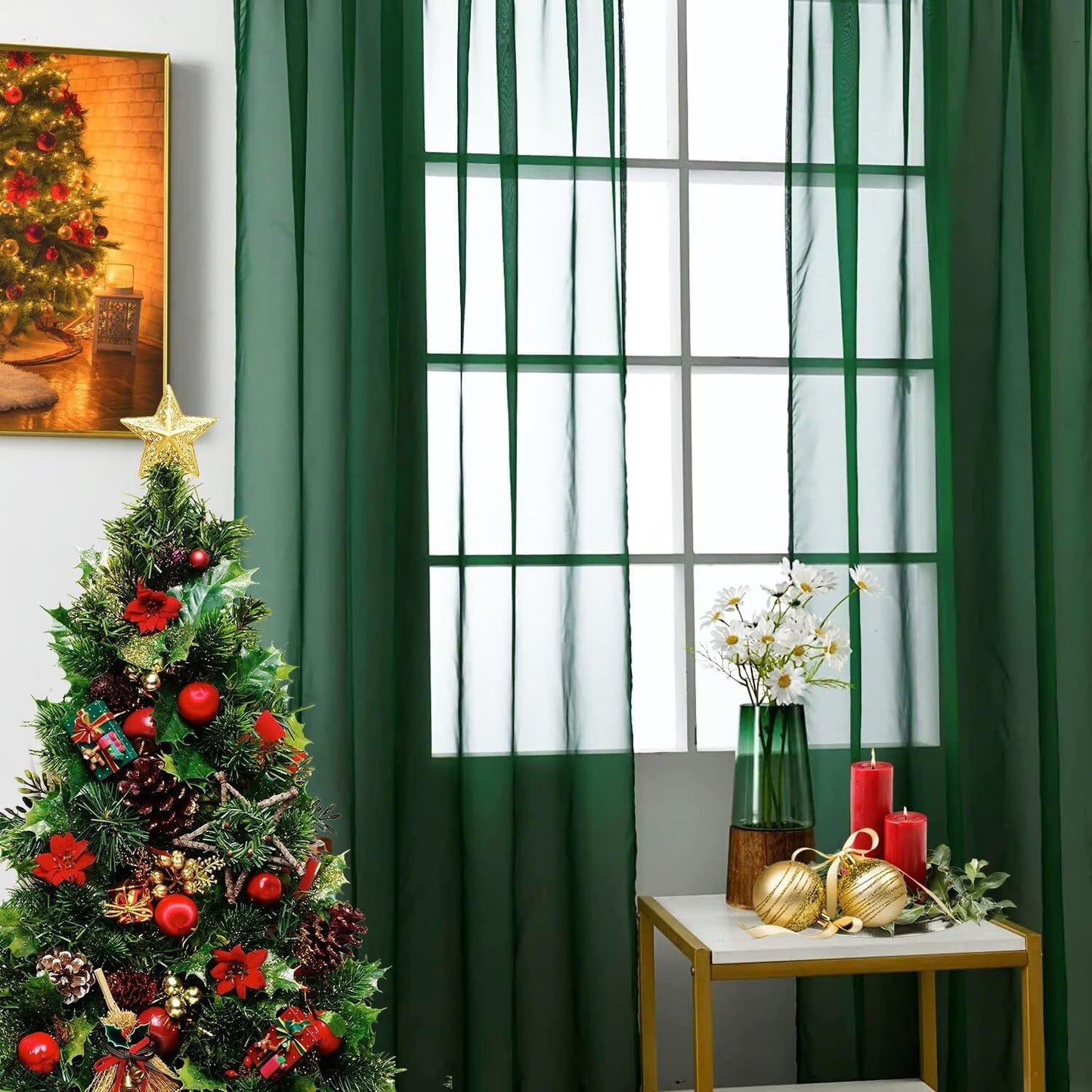 Sheer Voile Curtain Panels